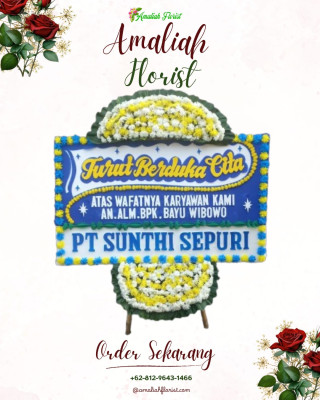 Papan Bunga Duka di Birobuli Selatan