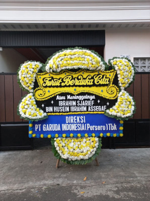 Papan Bunga Duka di Birobuli Selatan